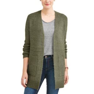 Women's 2 Pocket Mossy Waffle Cardigan Size XXL